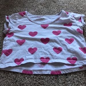 cropped heart tee.